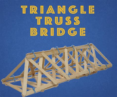 truss bridge with triangles